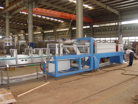 Big Screen Heat Shrink Packing Machine , All In One Carton Shrink Wrapping Machine
